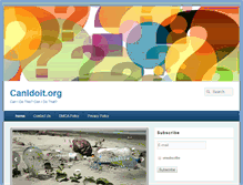 Tablet Screenshot of canidoit.org